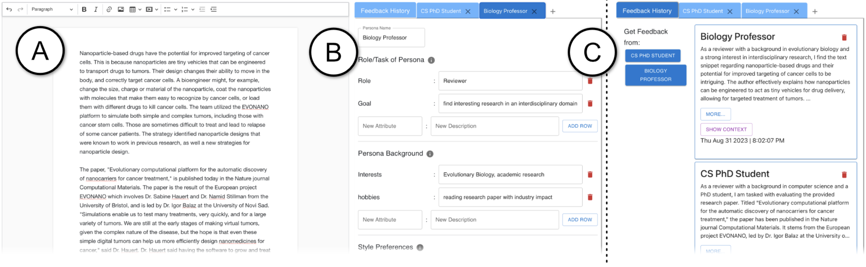 Writer-Defined AI Personas for On-Demand Feedback Generation teaser