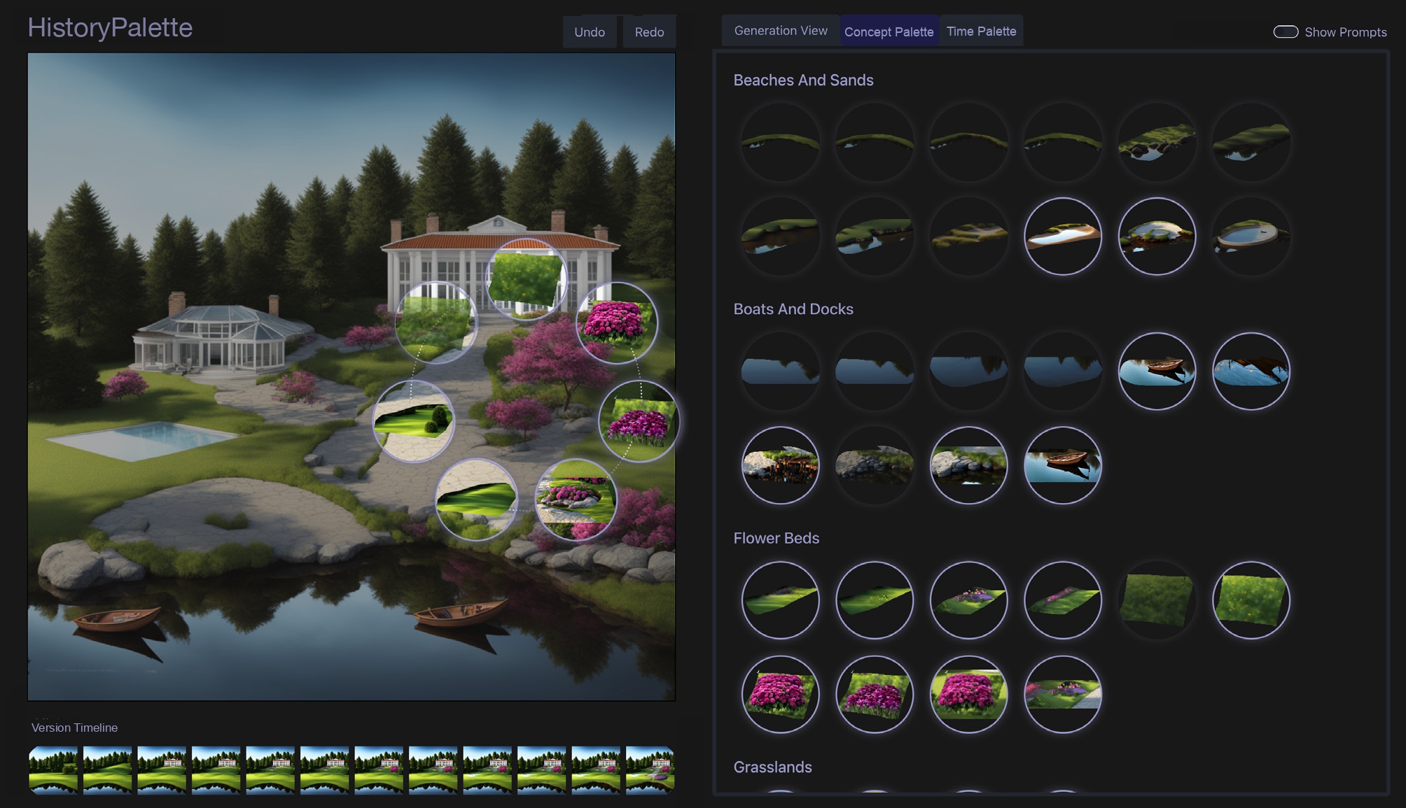 HistoryPalette: Supporting Exploration and Reuse of Past Alternatives in Image Generation and Editing teaser